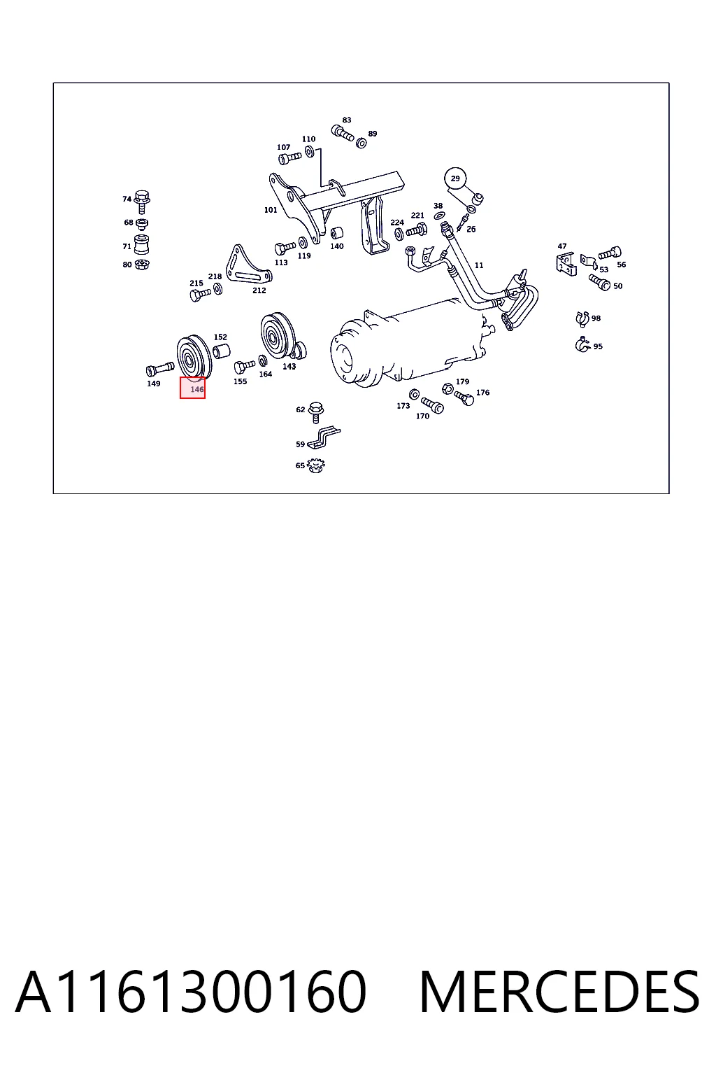 Rodillo tensor Fiat/Alfa/Lancia K68066179AA