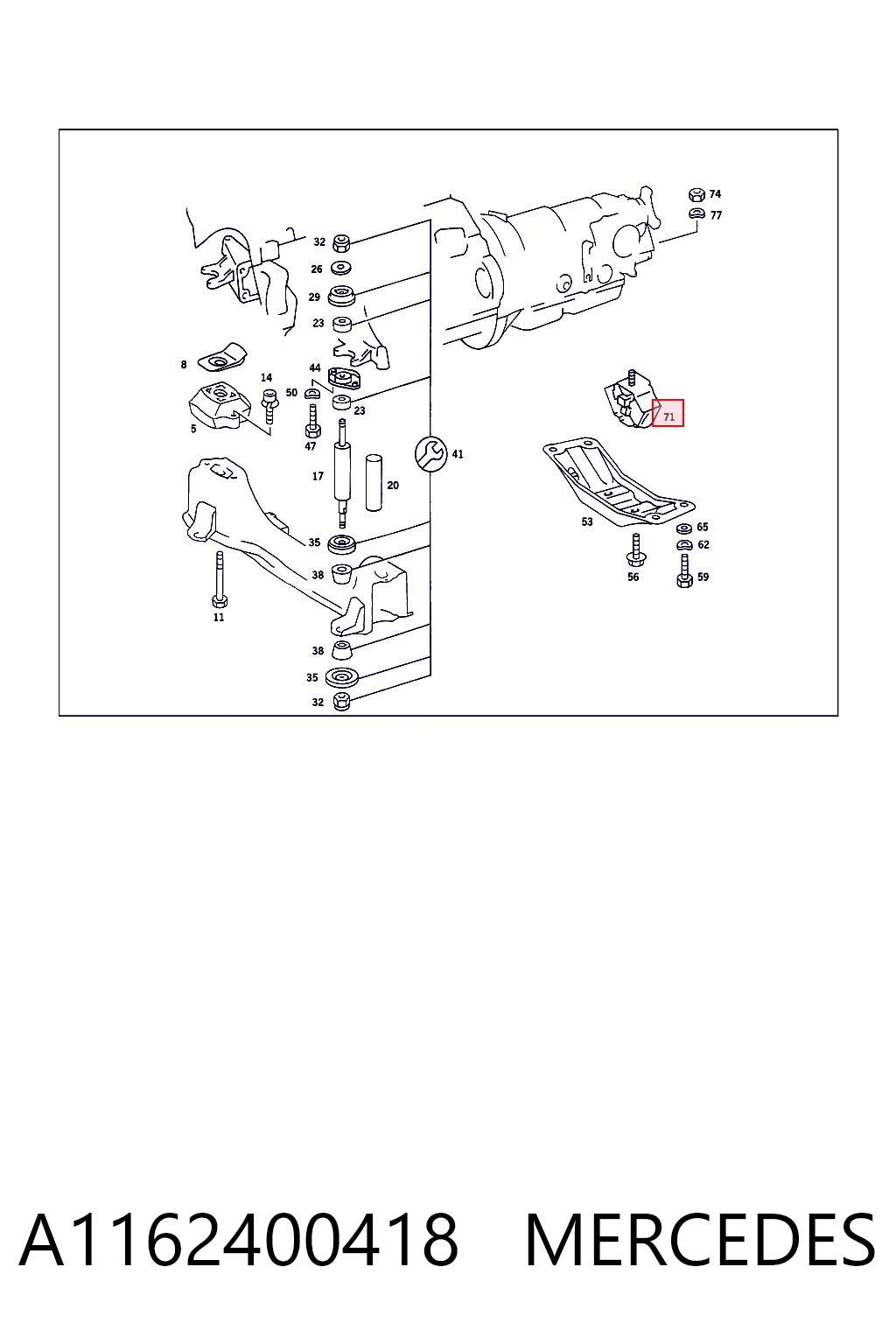 Comprar Soporte de caja de cambios S  W126