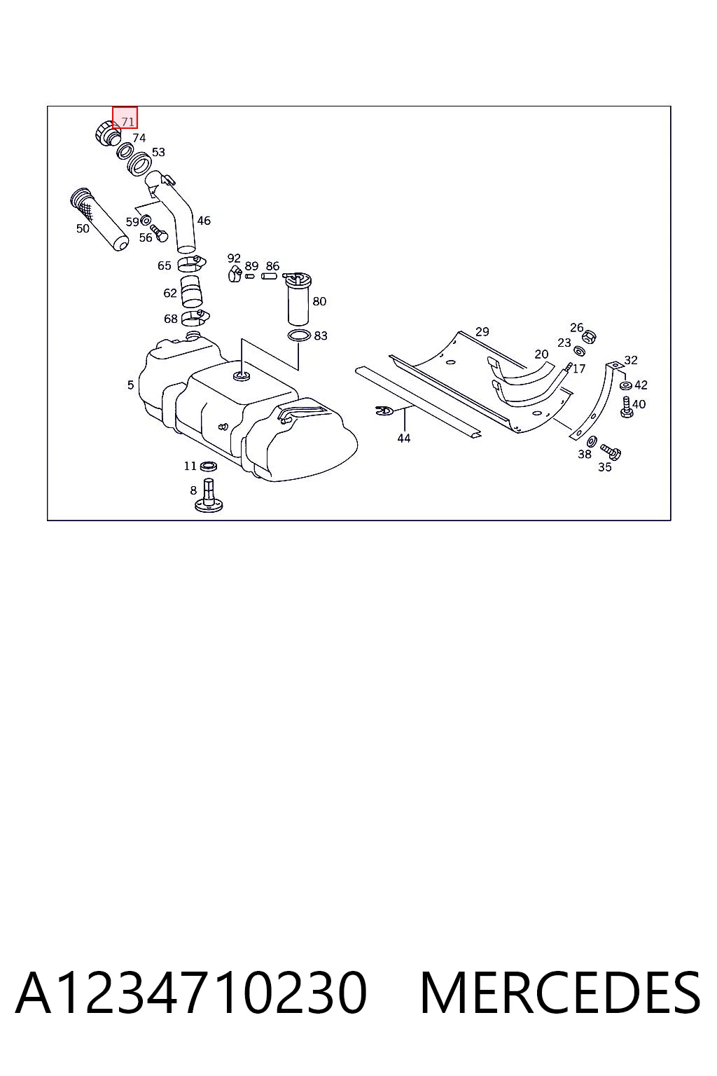 A1234710230 Mercedes