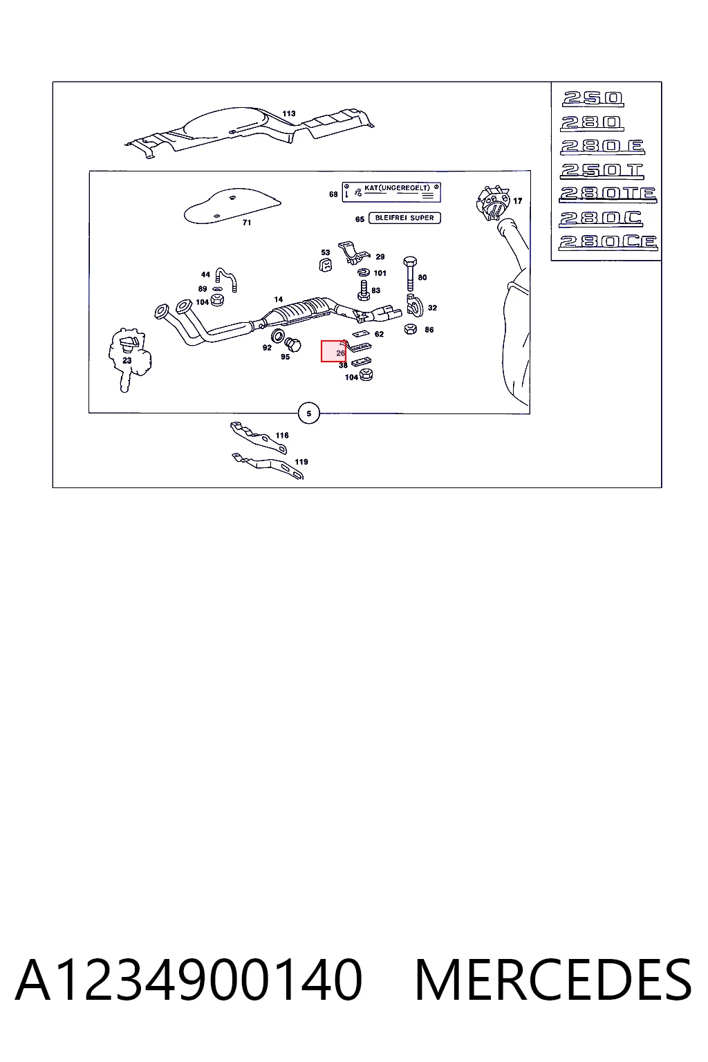 A1234900140 Mercedes