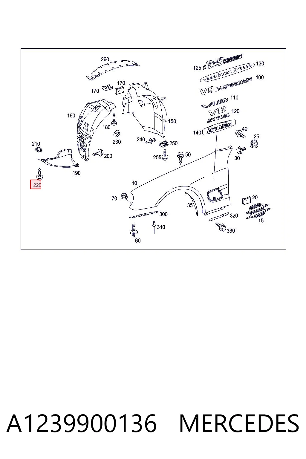 A1239900136 Mercedes