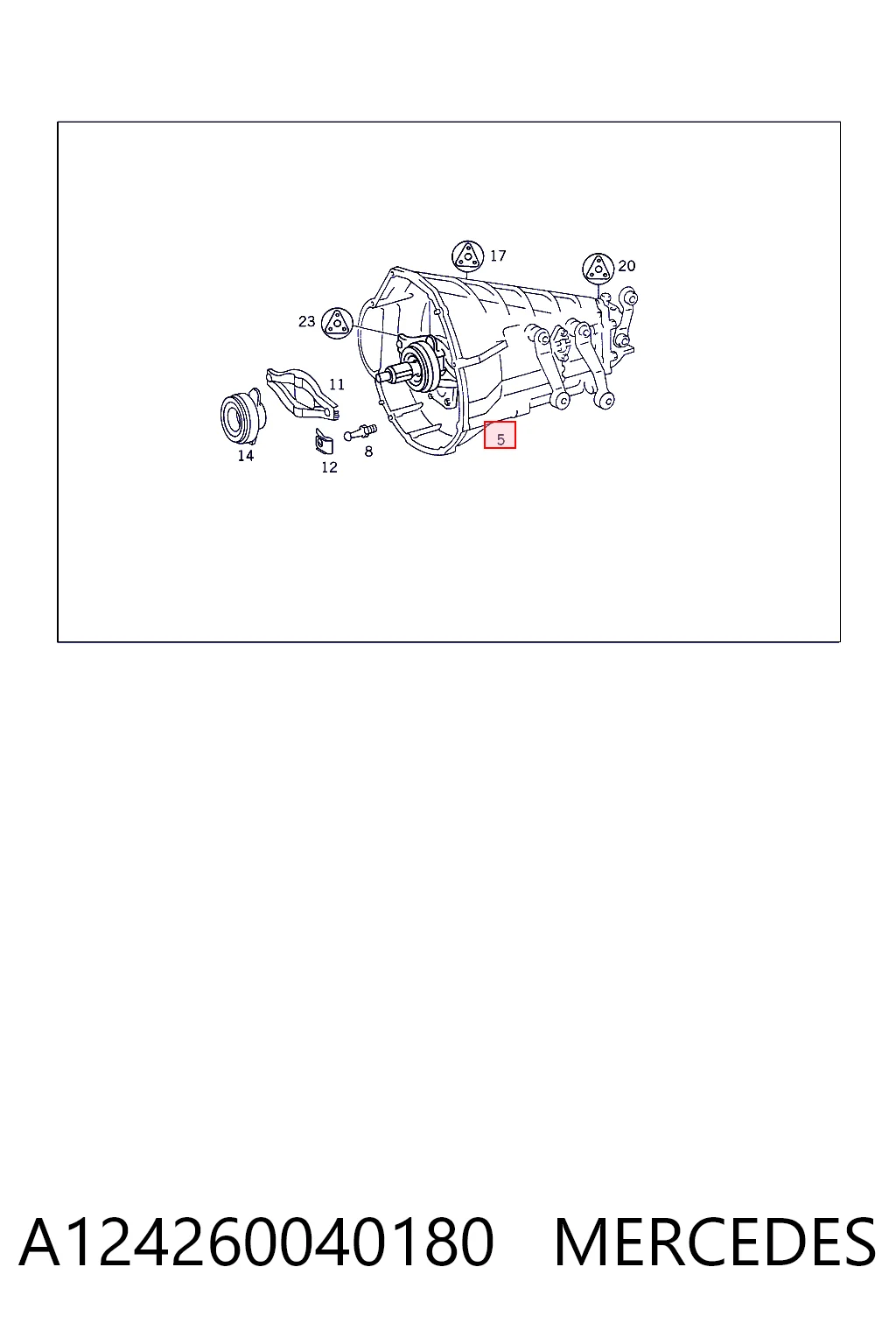 Comprar Caja de cambios manual completa Mercedes E  C124 a bajo precio