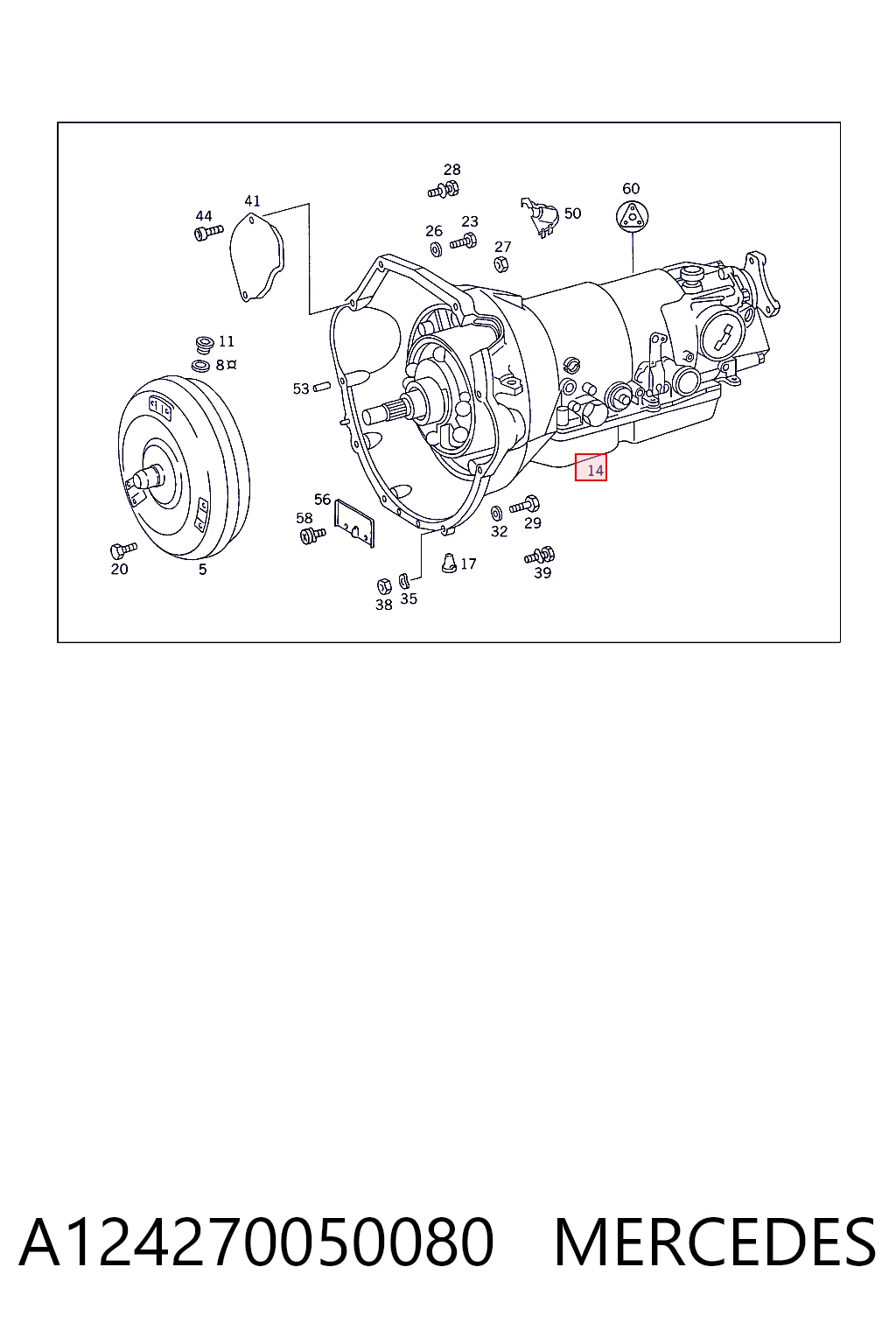 Comprar Transmisión automática ensamblada Mercedes E  W124 a bajo precio