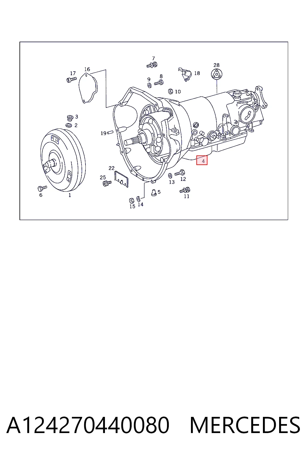 Comprar Transmisión automática ensamblada Mercedes E  W124 a bajo precio