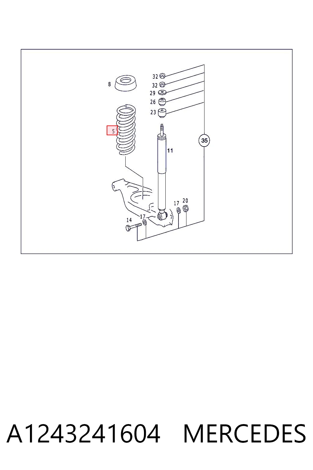 A1243241604 Mercedes