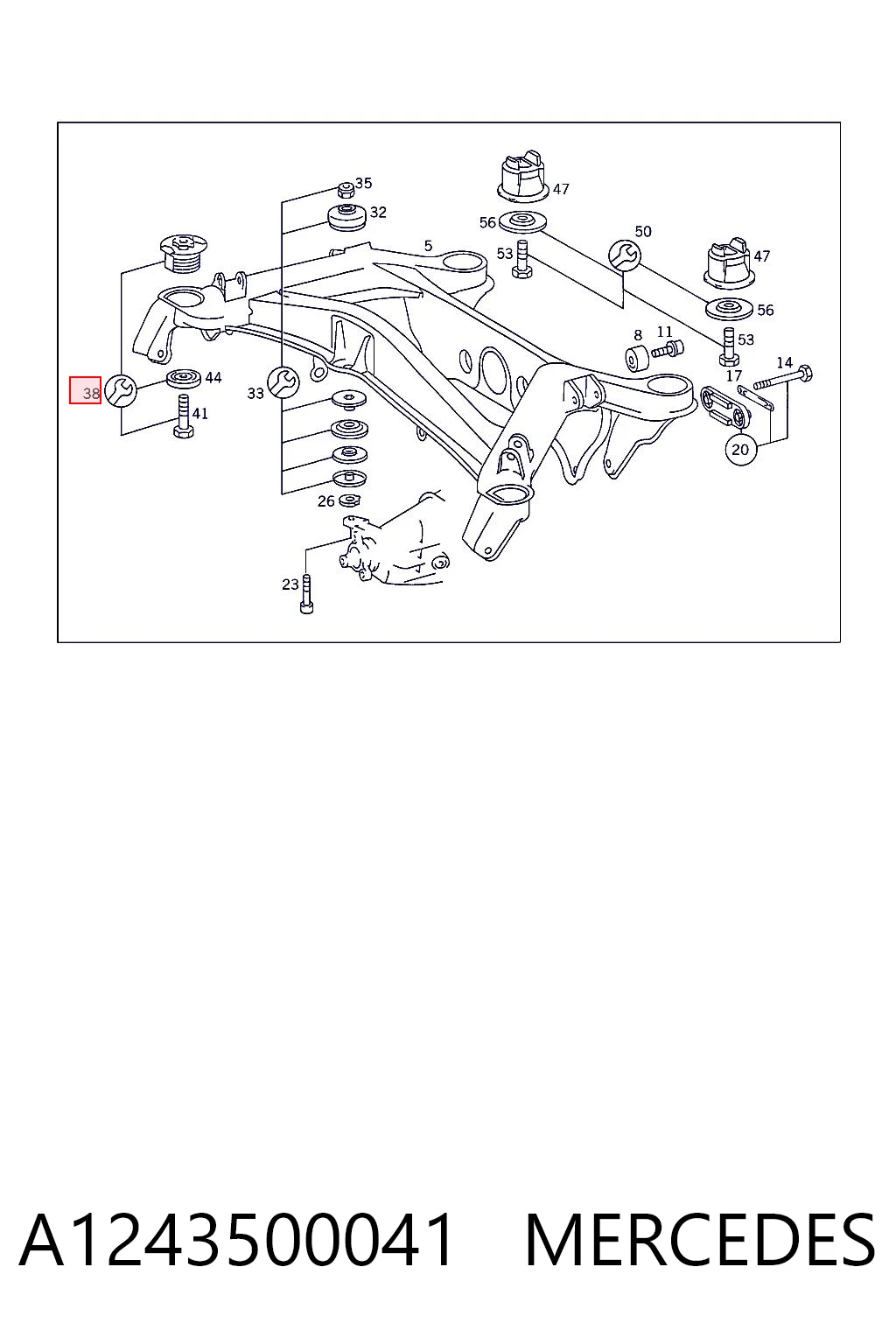 A1243500041 Mercedes