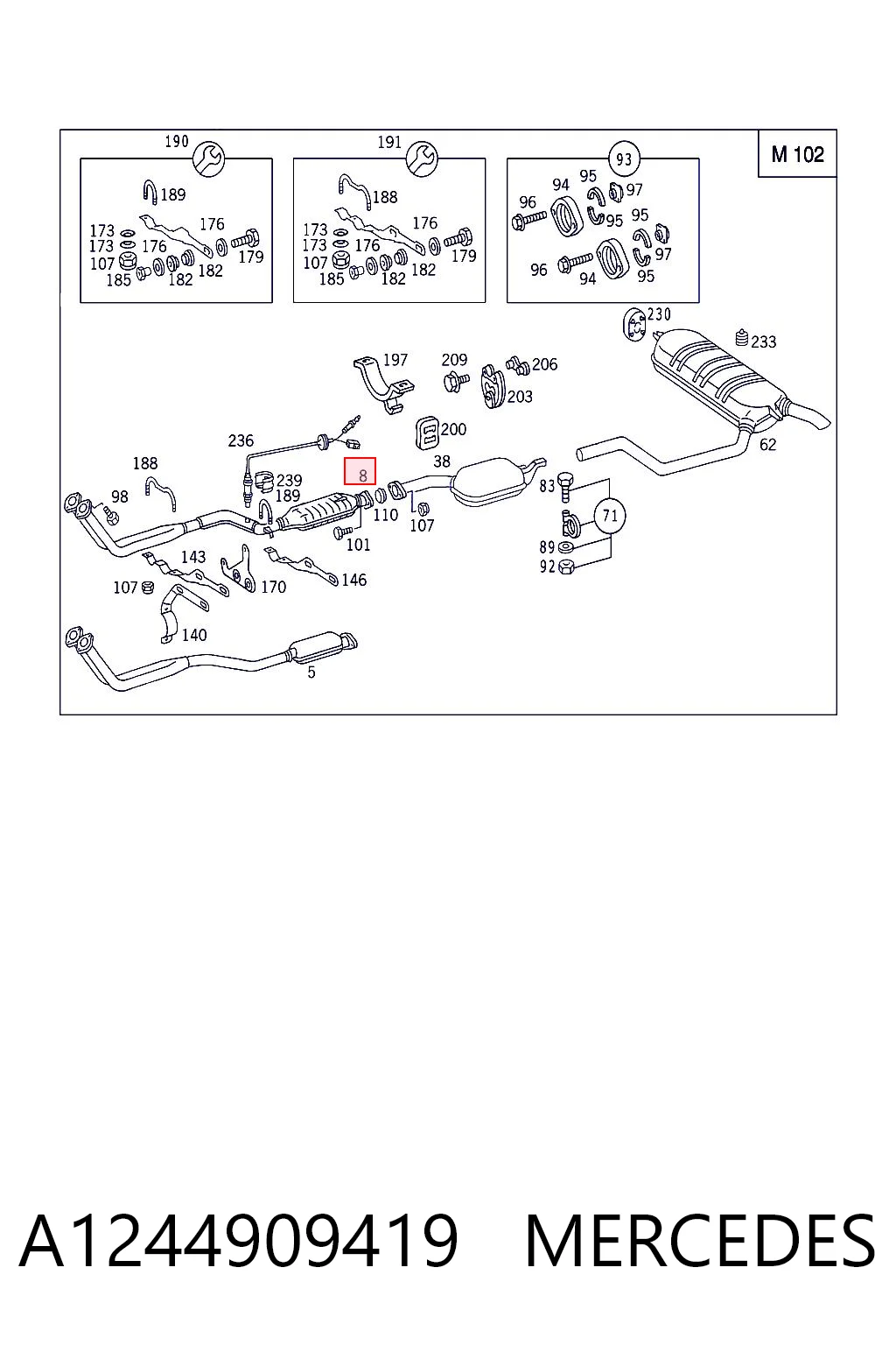 Comprar Catalizador Mercedes E  W124