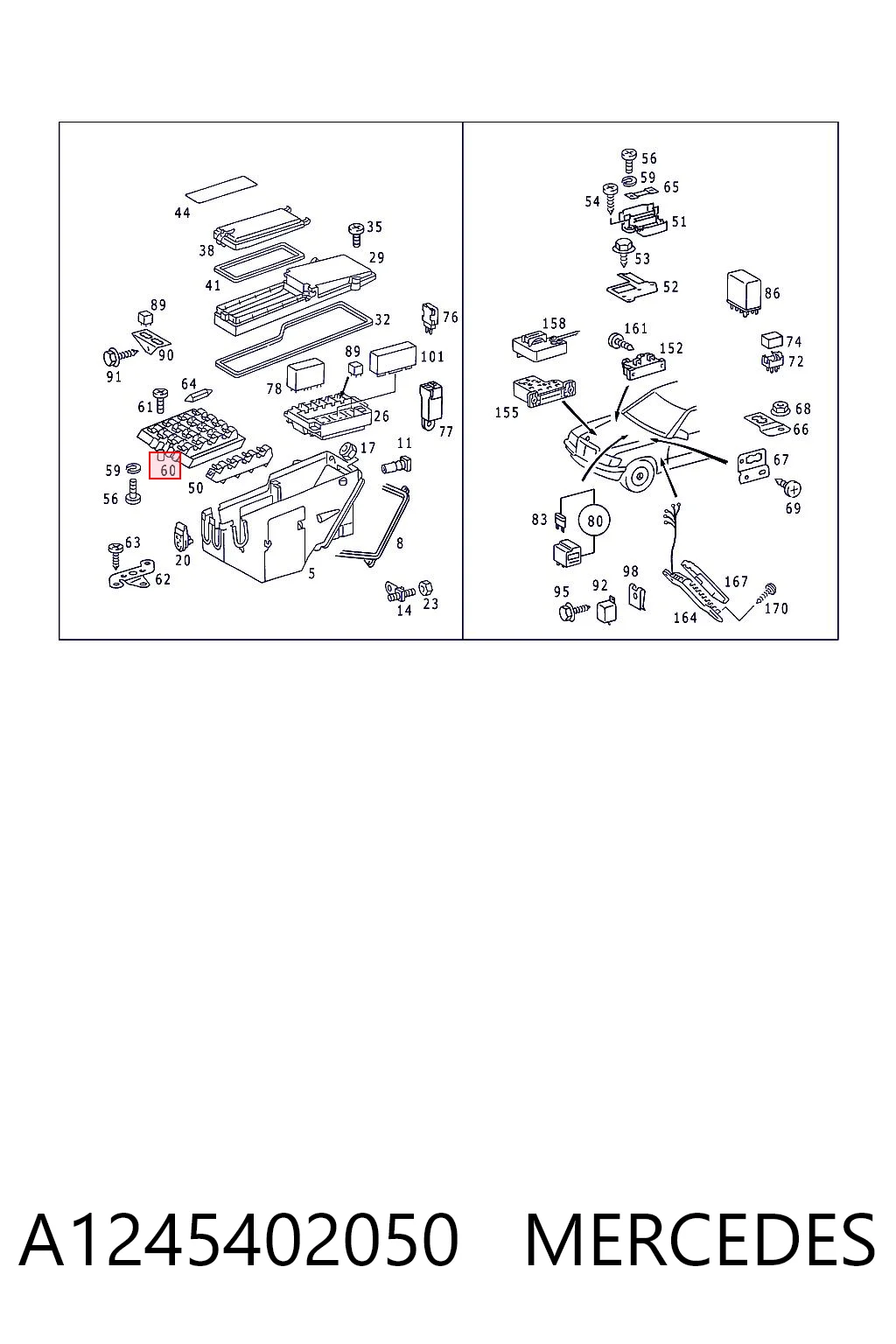 A1245402050 Mercedes