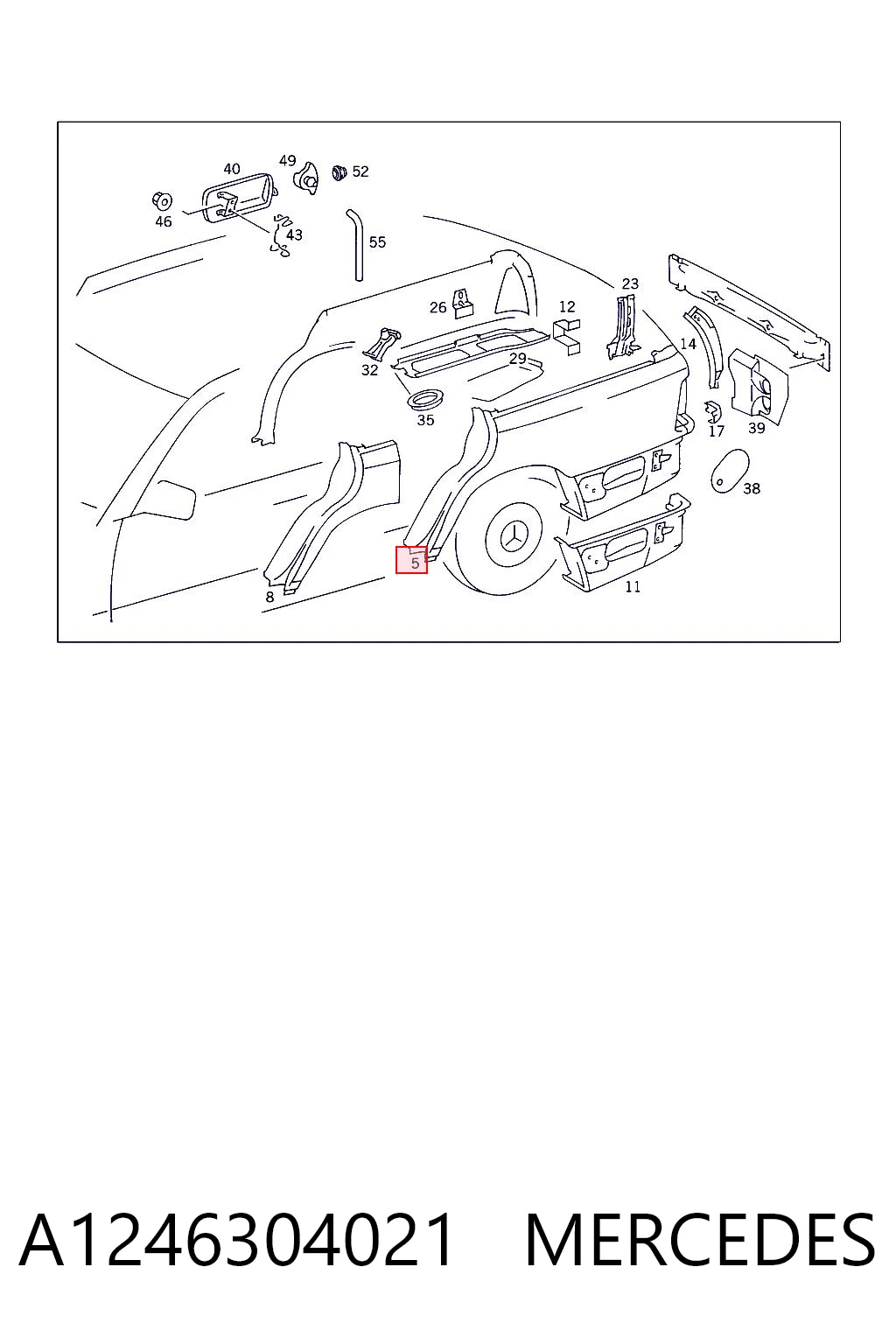 A1246304021 Mercedes