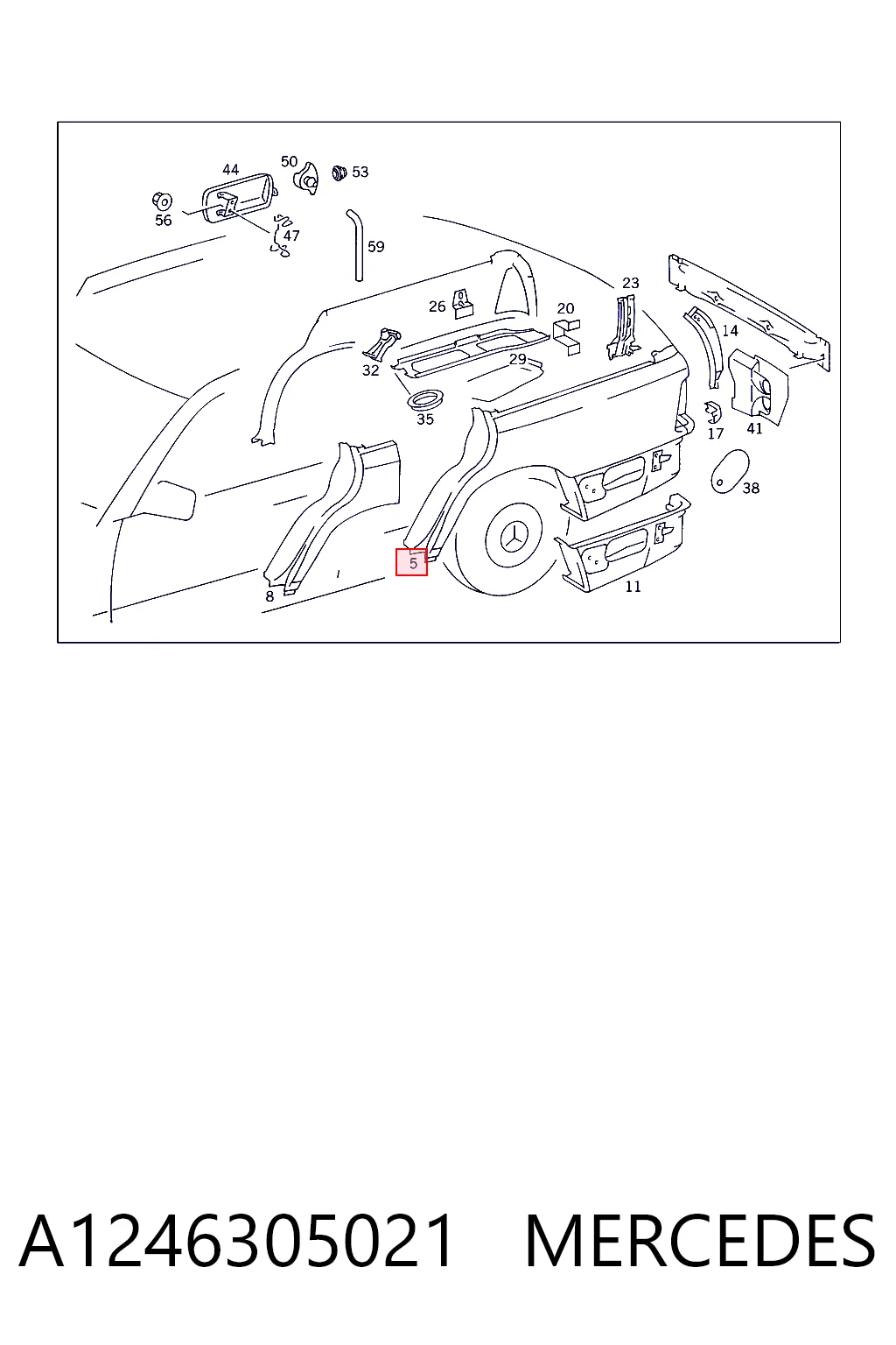 A1246305021 Mercedes