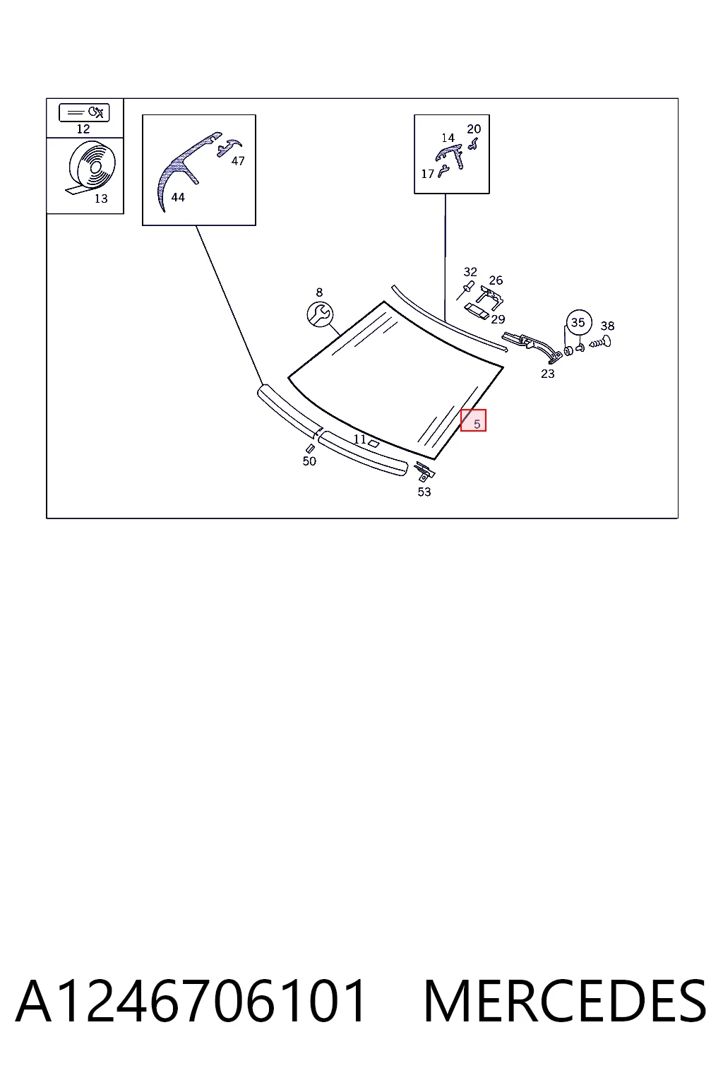 Cristal parabrisas Mercedes E coupé (C124) (1987 - 1993) precio, desde 372,51 EUR