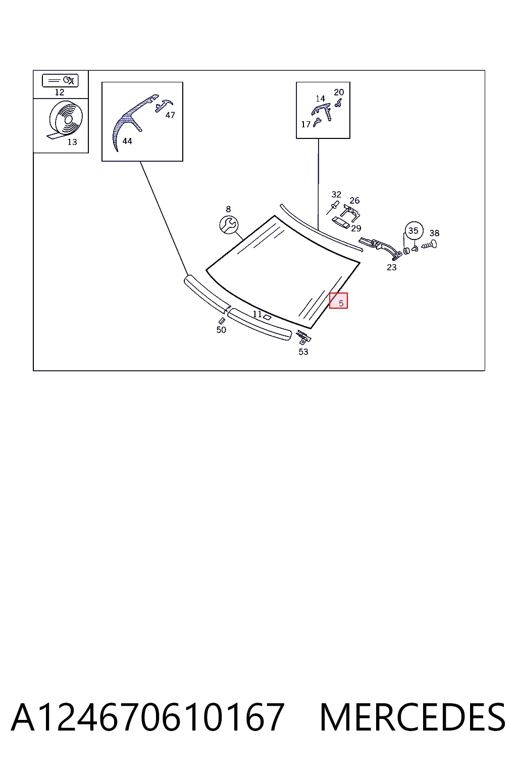 Comprar Parabrisas Mercedes E  C124 a bajo precio