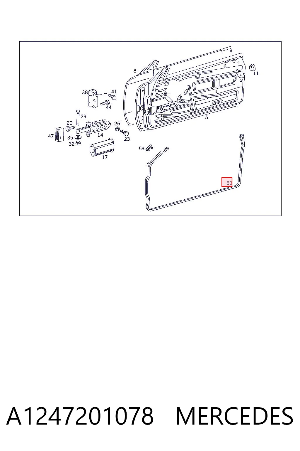 Comprar Junta del parabrisas Mercedes E  C124 a bajo precio