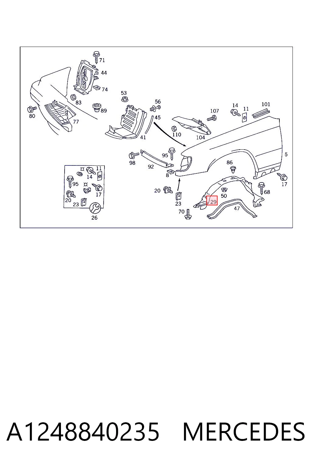 Comprar Paso rueda Mercedes E  S124