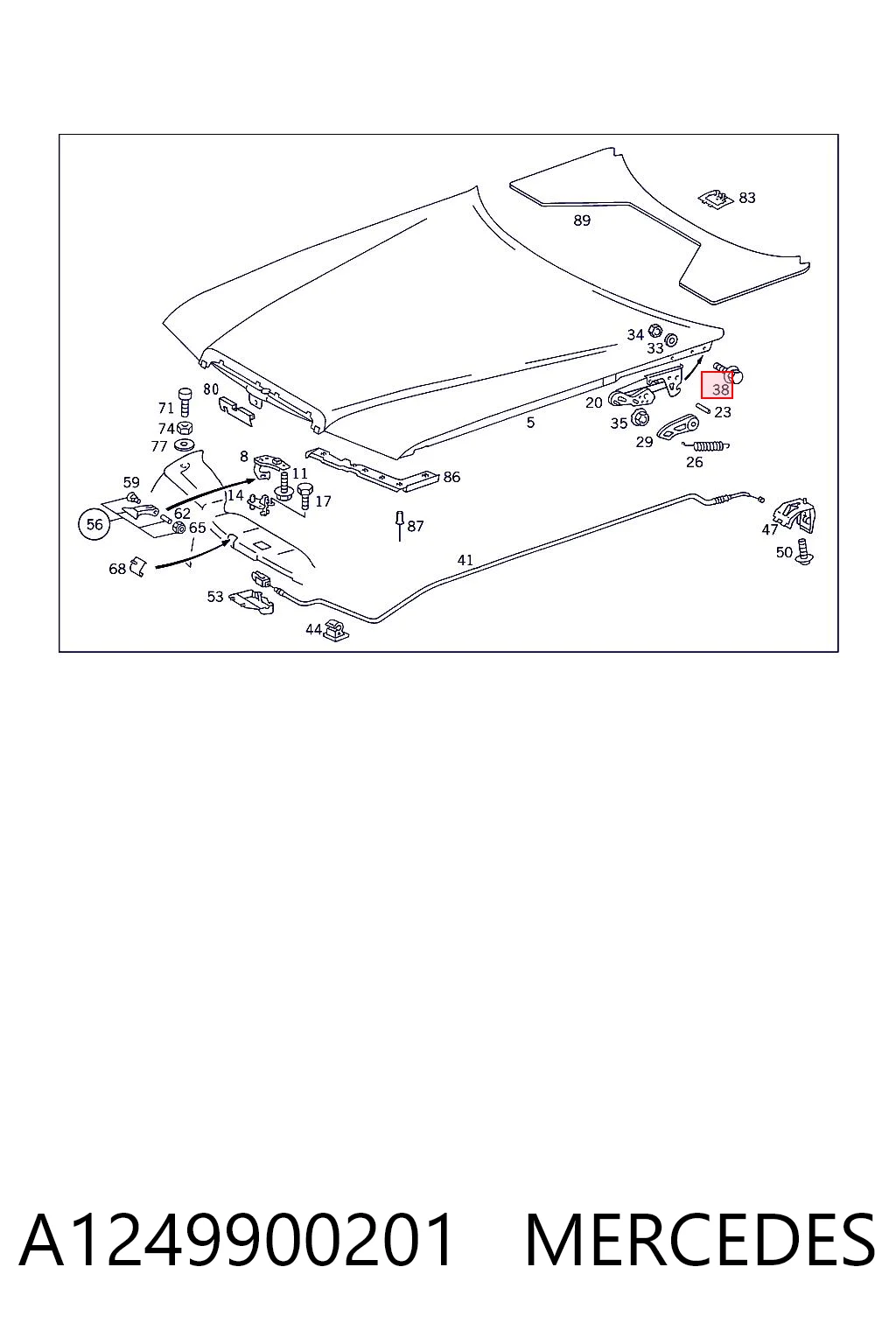 A1249900201 Mercedes
