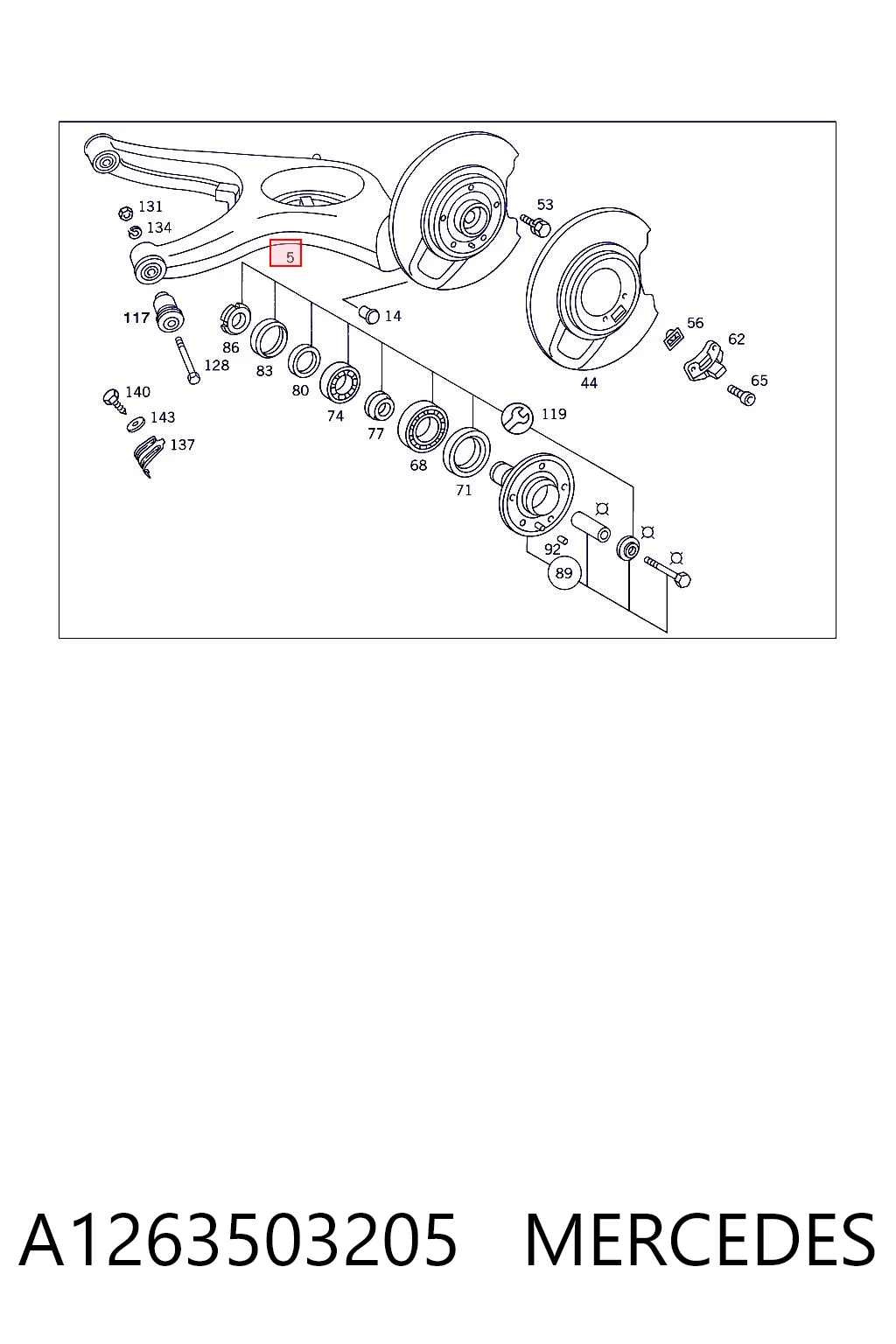 A1263503205 Mercedes