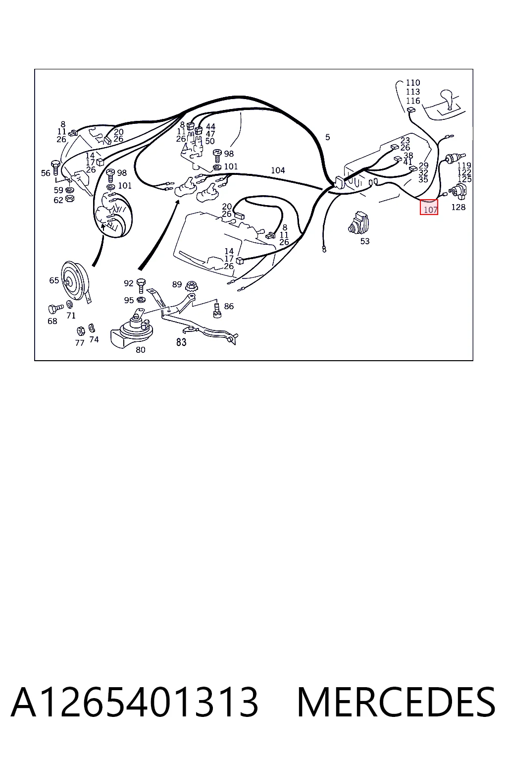 A1265401313 Mercedes