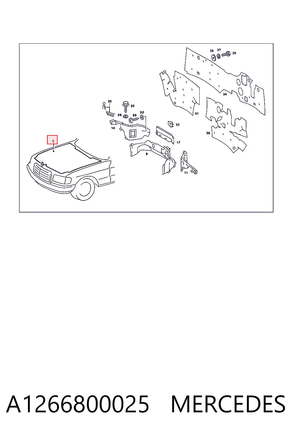 A1266800025 Mercedes
