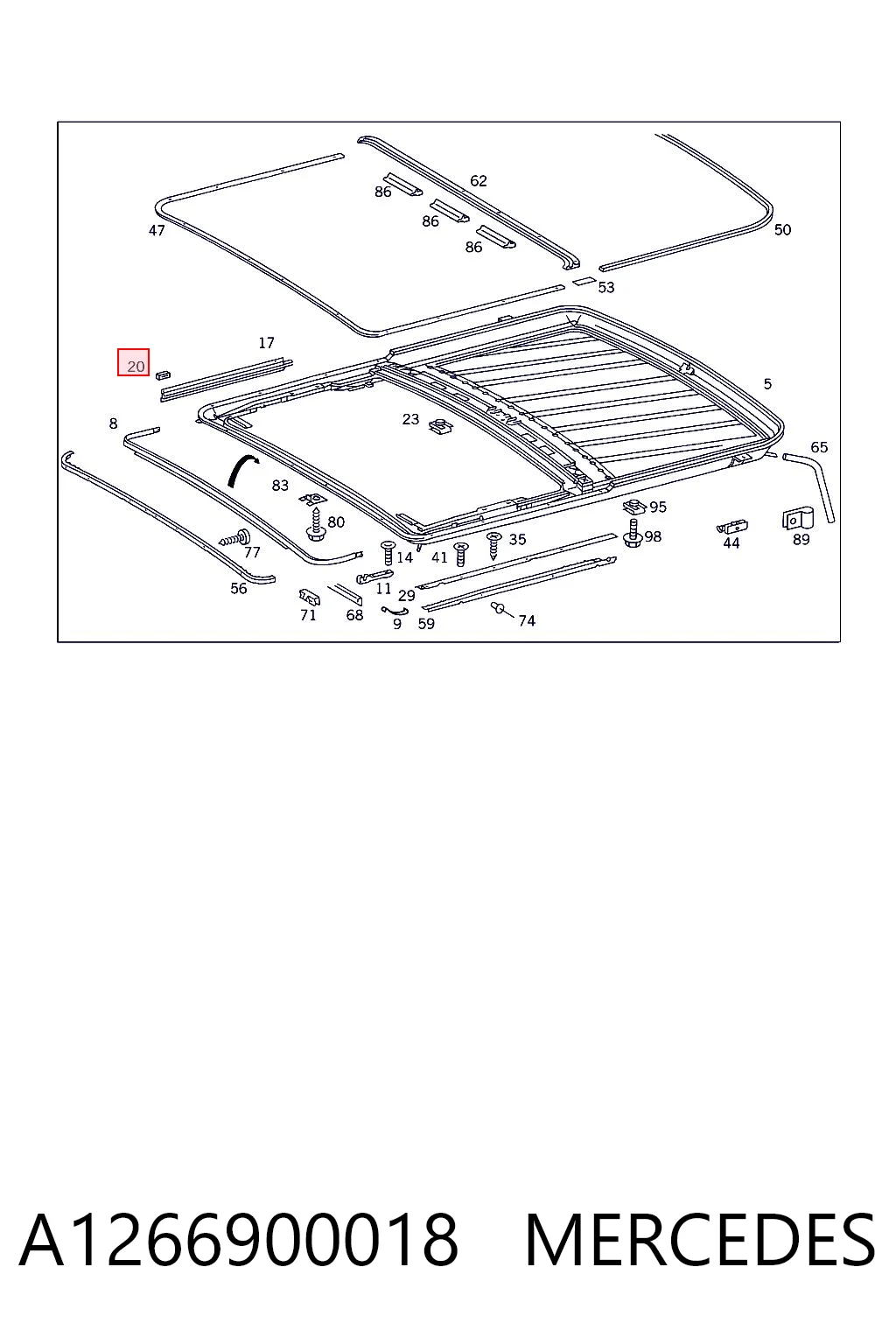 A1266900018 Mercedes
