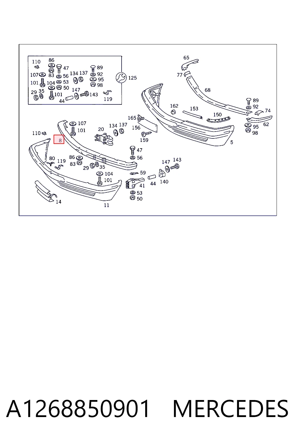 A1268850901 Mercedes