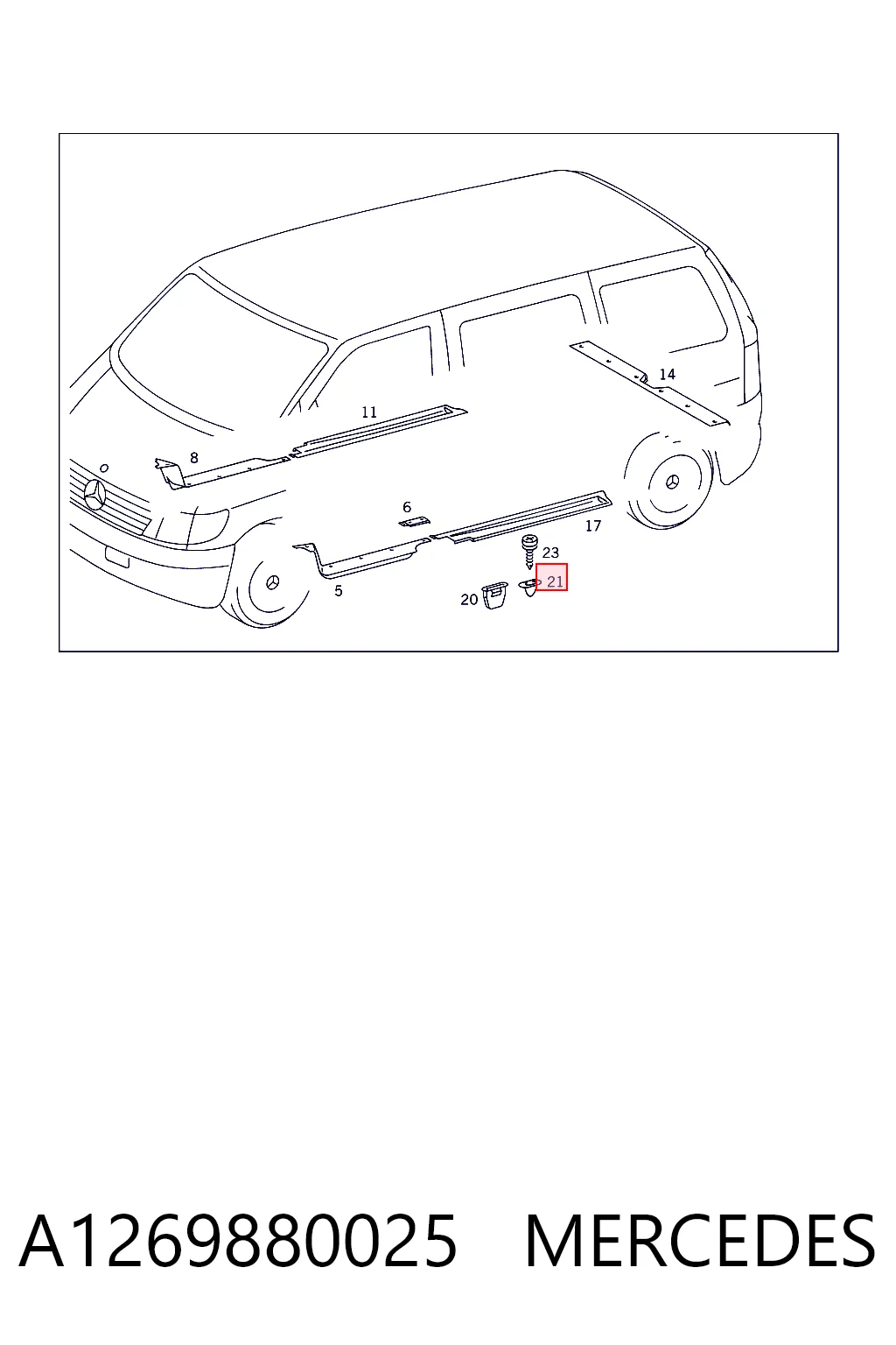 A1269880025 Mercedes