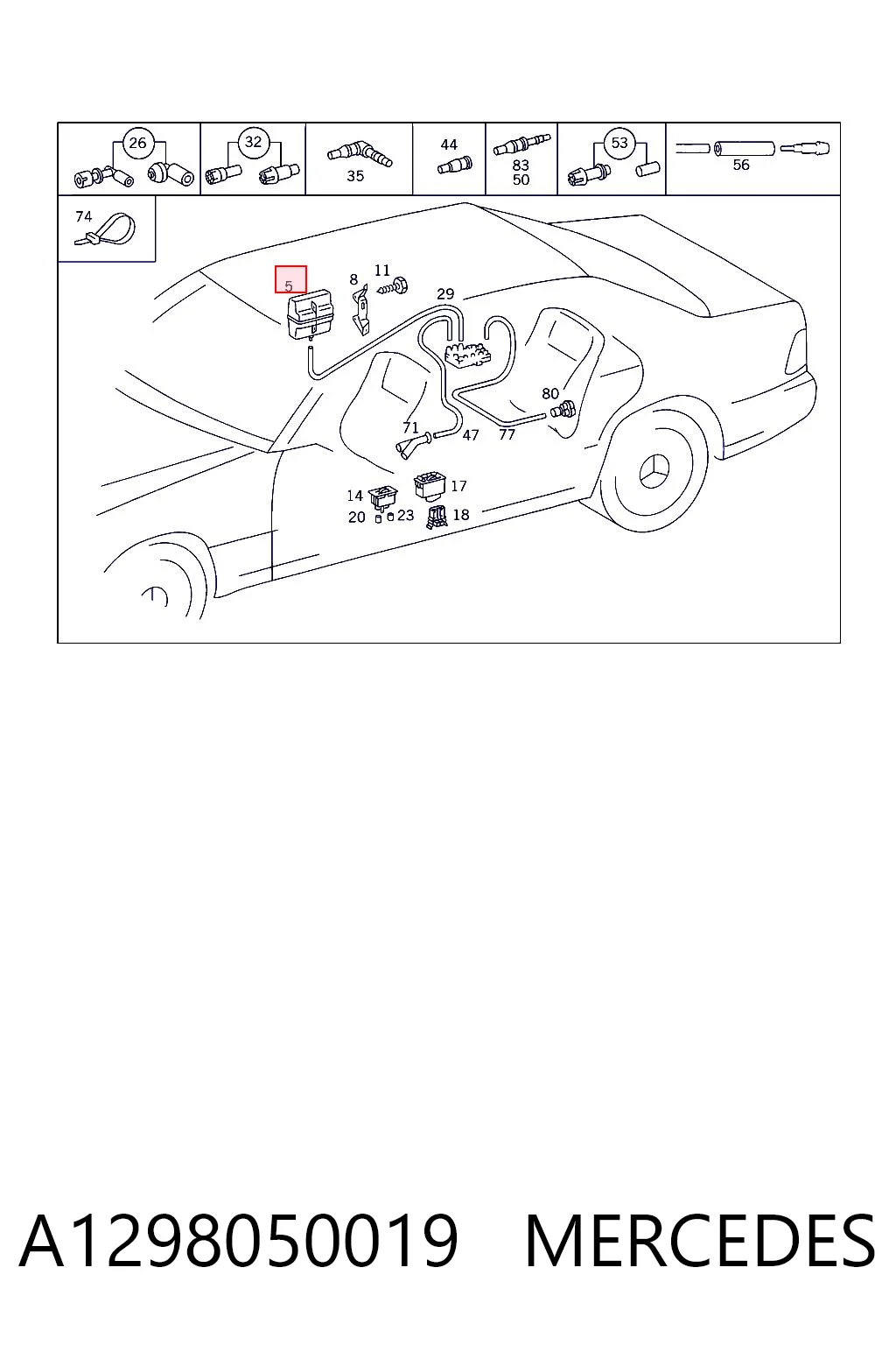 A1298050019 Mercedes