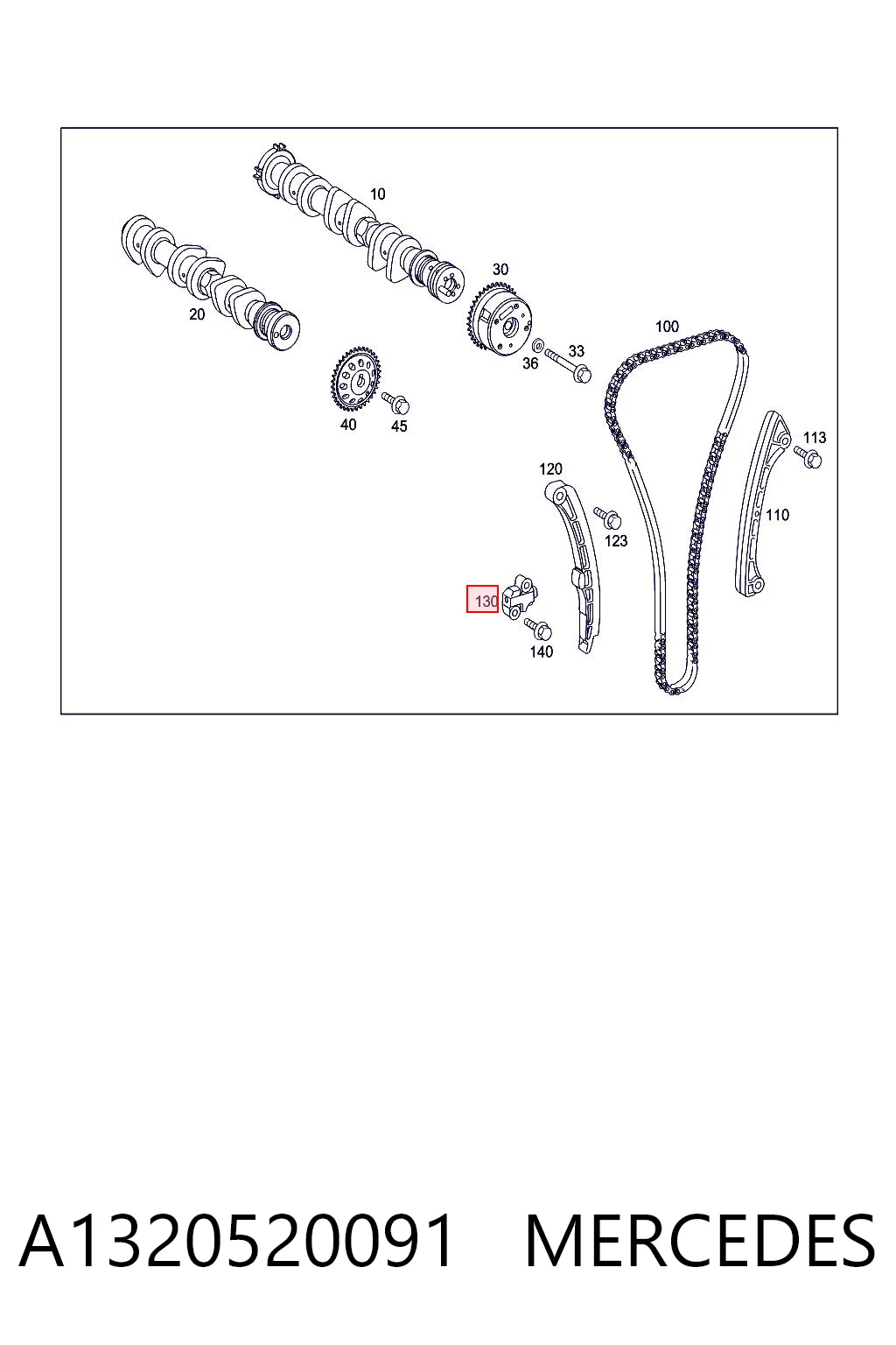 Tensor de cadena de distribución para Smart FORTWO 451