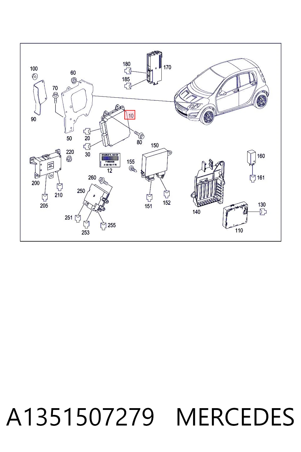 Módulo de control del motor Mitsubishi Colt VI