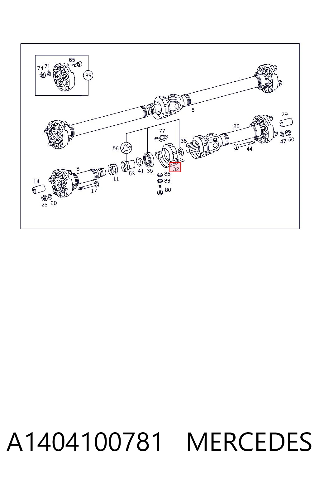A1404100781 Mercedes