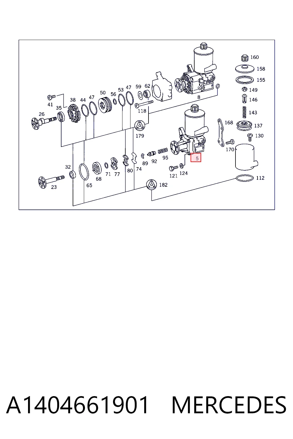 Bomba de dirección asistida  Mercedes E sedán (W124) (1993 - 1995) precio, desde 193,93 EUR