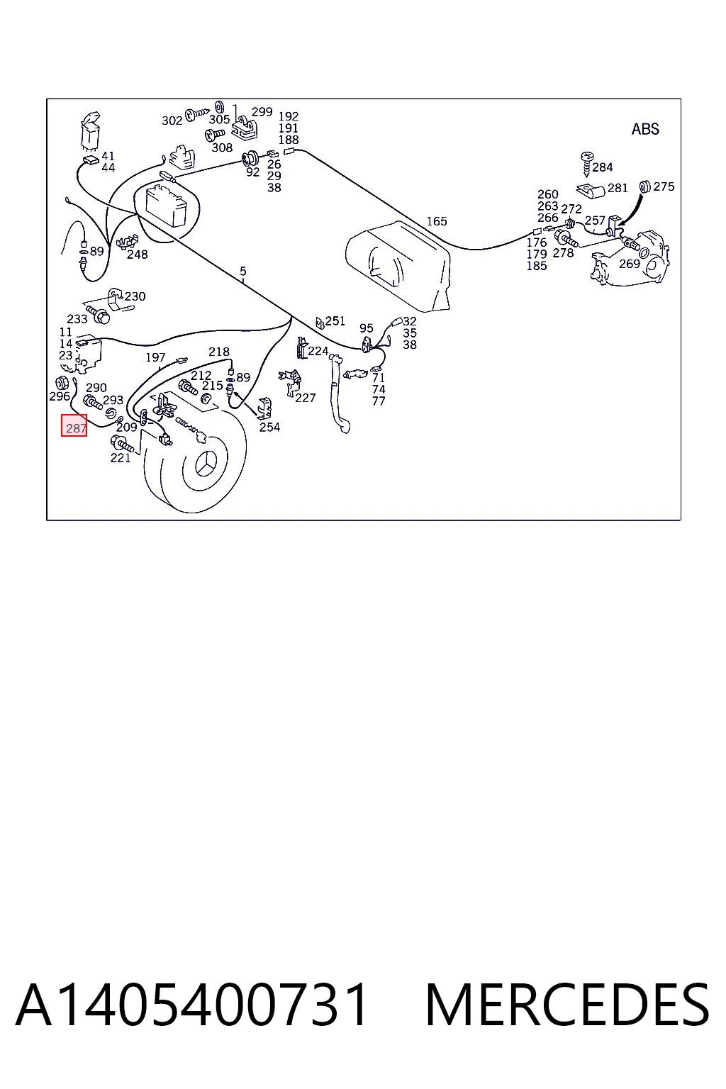 A1405400731 Mercedes