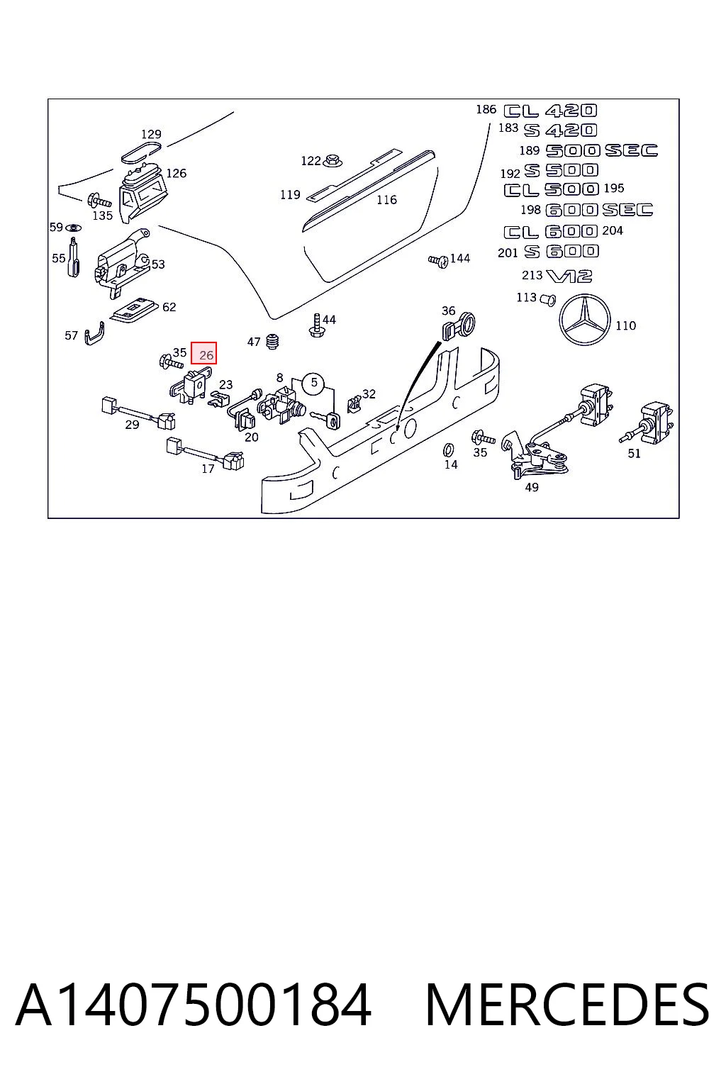 A1407500184 Mercedes