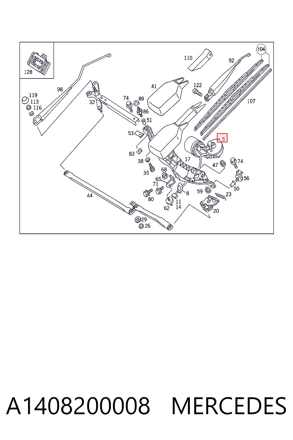 Comprar Motor del limpiaparabrisas Mercedes S  W140 a bajo precio