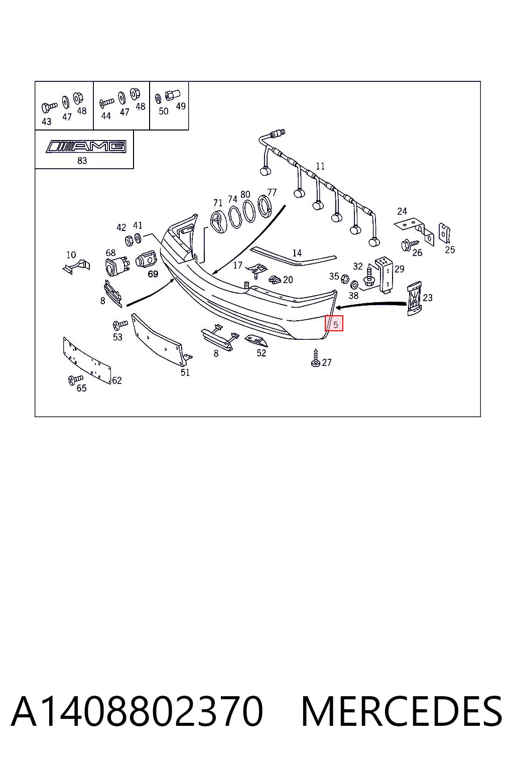 Comprar Parachoques delantero Mercedes S W140 a bajo precio
