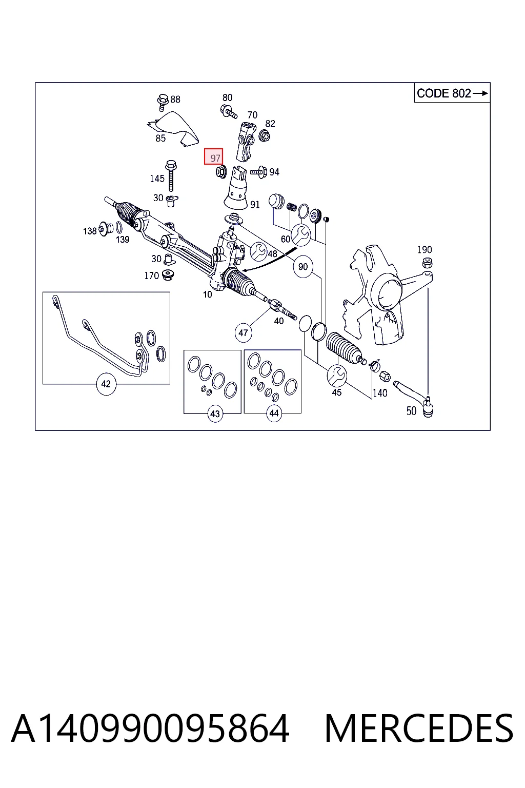 Tornillo (tuerca) de sujeción Scania 0815132
