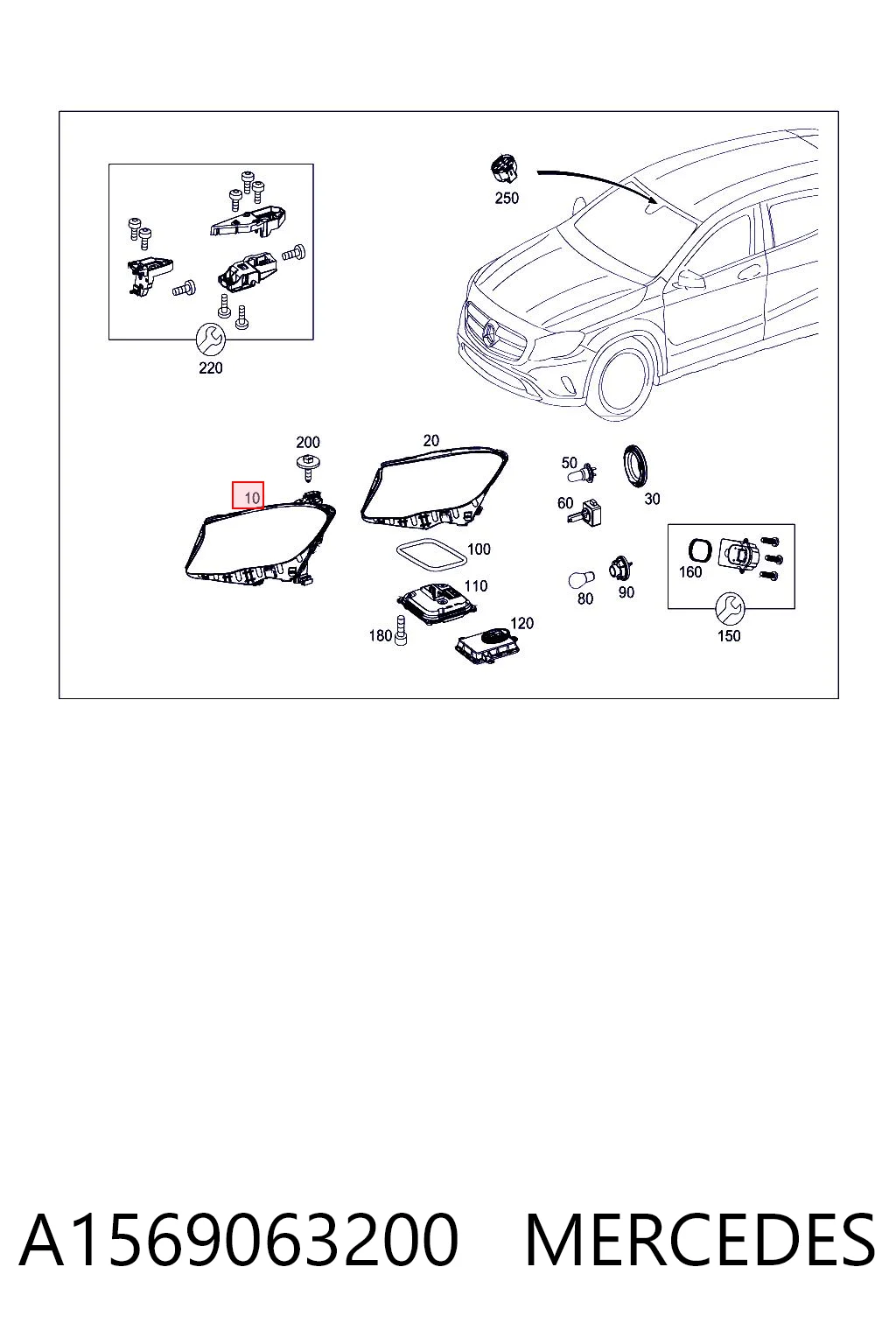 Faro delantero derecho Magneti Marelli LPP281