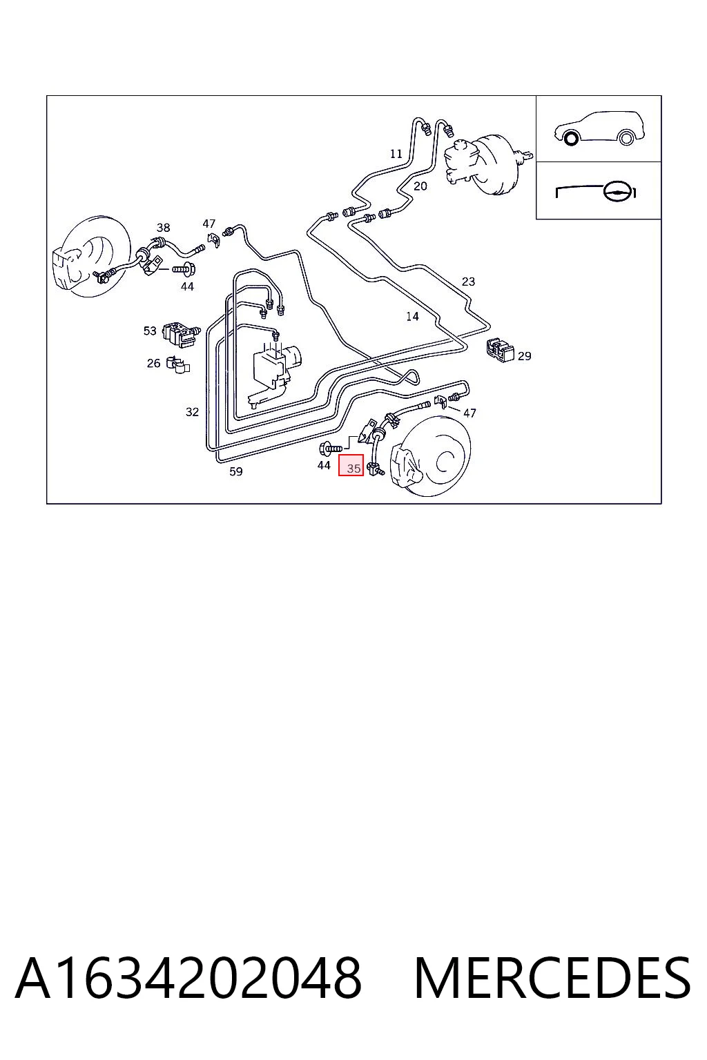 A1634202048 Mercedes