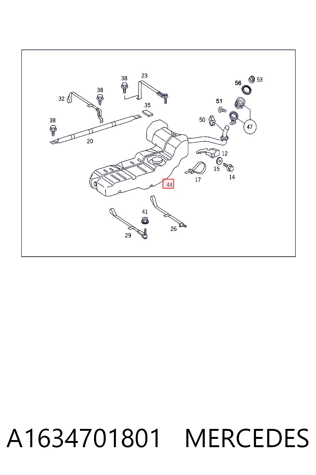A1634701801 Mercedes