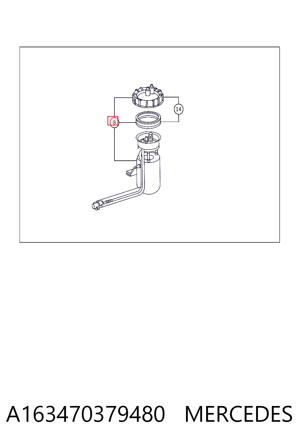 Bomba de gasolina para Mercedes ML/GLE W163