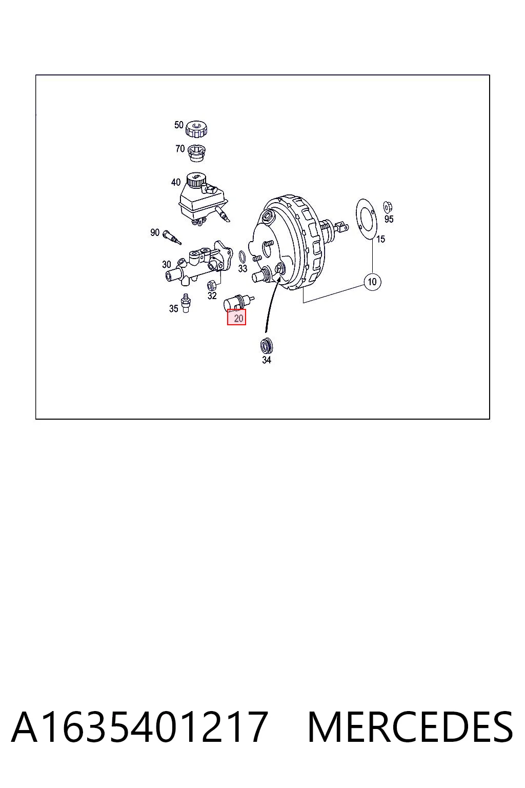 Sensor BAS del servofreno 3065500072 ATE