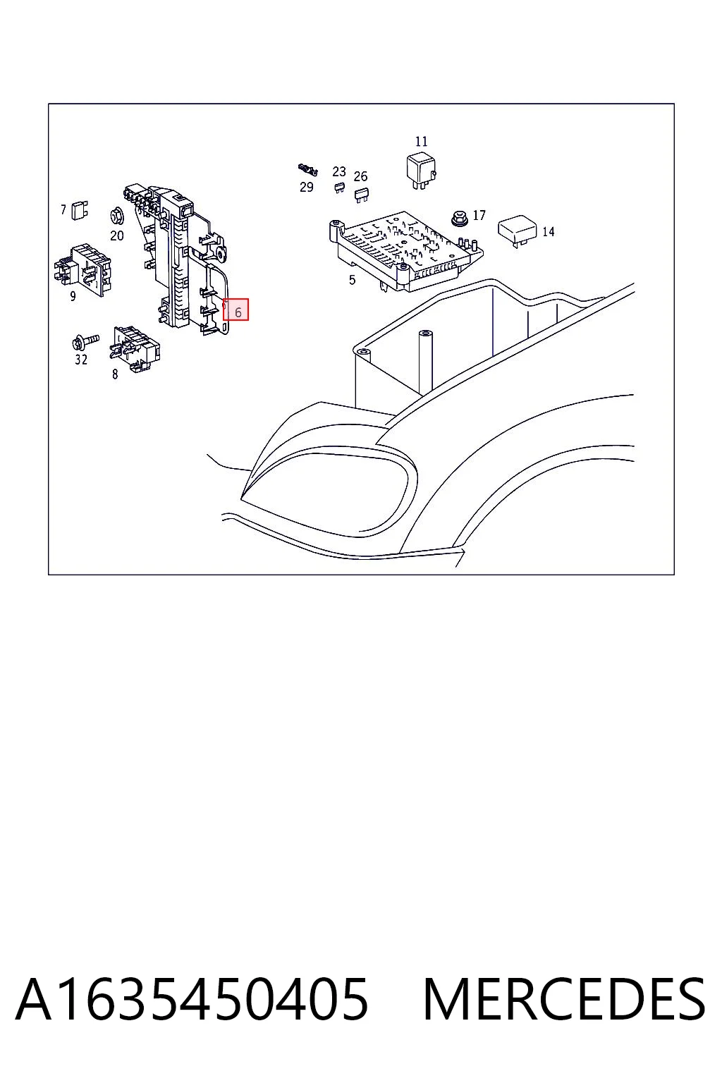 Comprar Caja de fusibles Mercedes ML/GLE  W163 a bajo precio