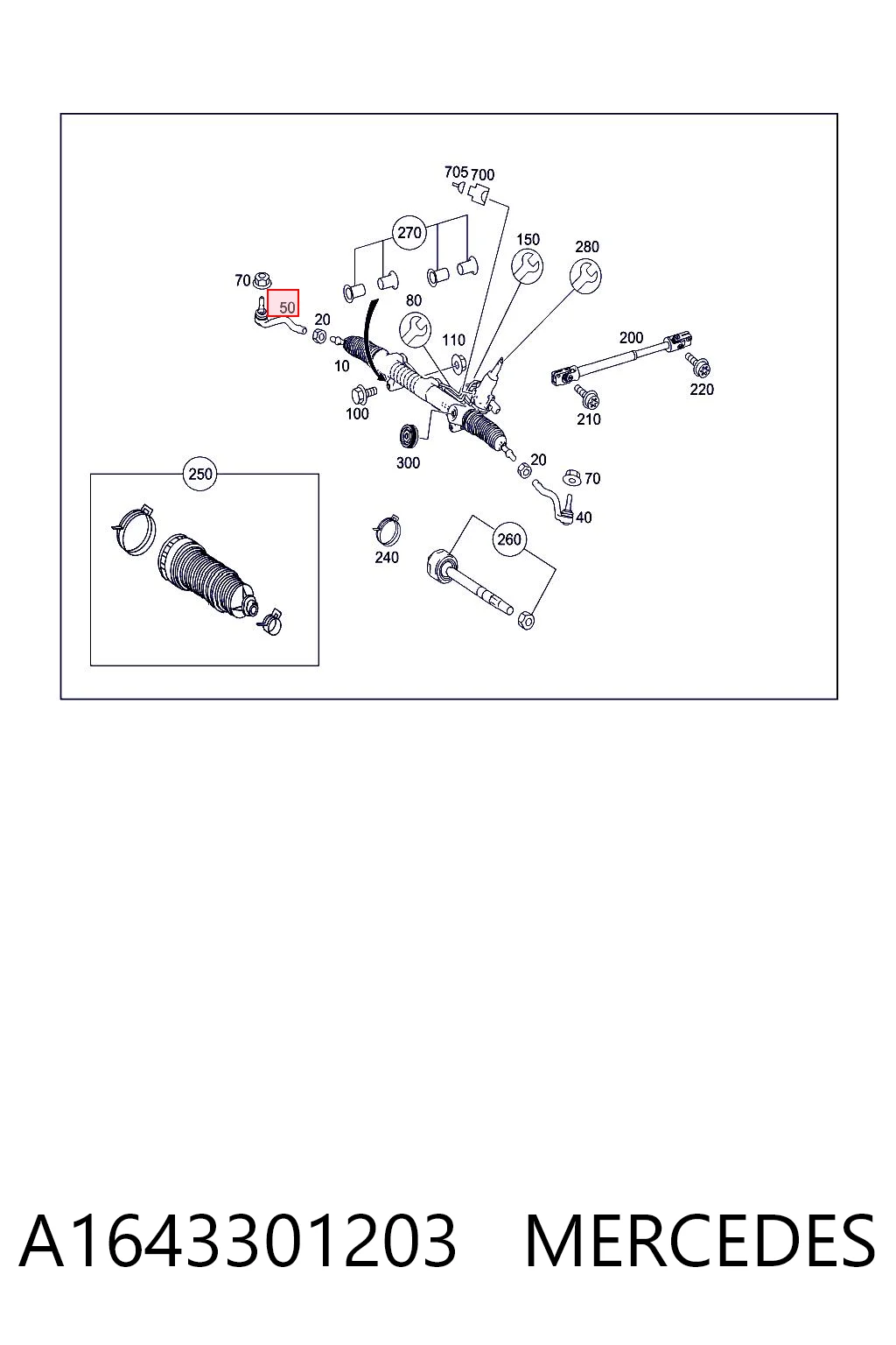 Rótulas de dirección ML/GLE  SUV (2011-2014) original desde 29,25 €