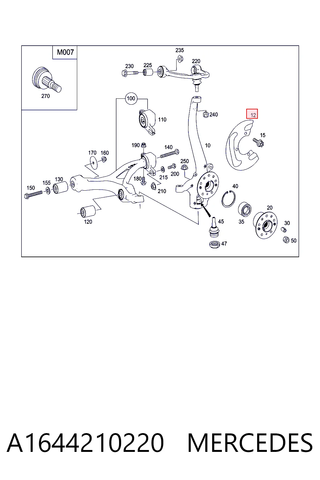 A1644210220 Mercedes