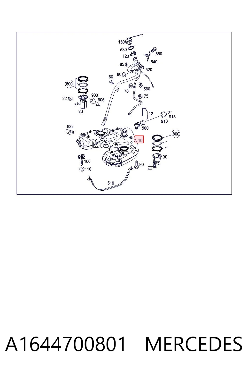 Comprar Depósito de combustible Mercedes GL  X164 a bajo precio