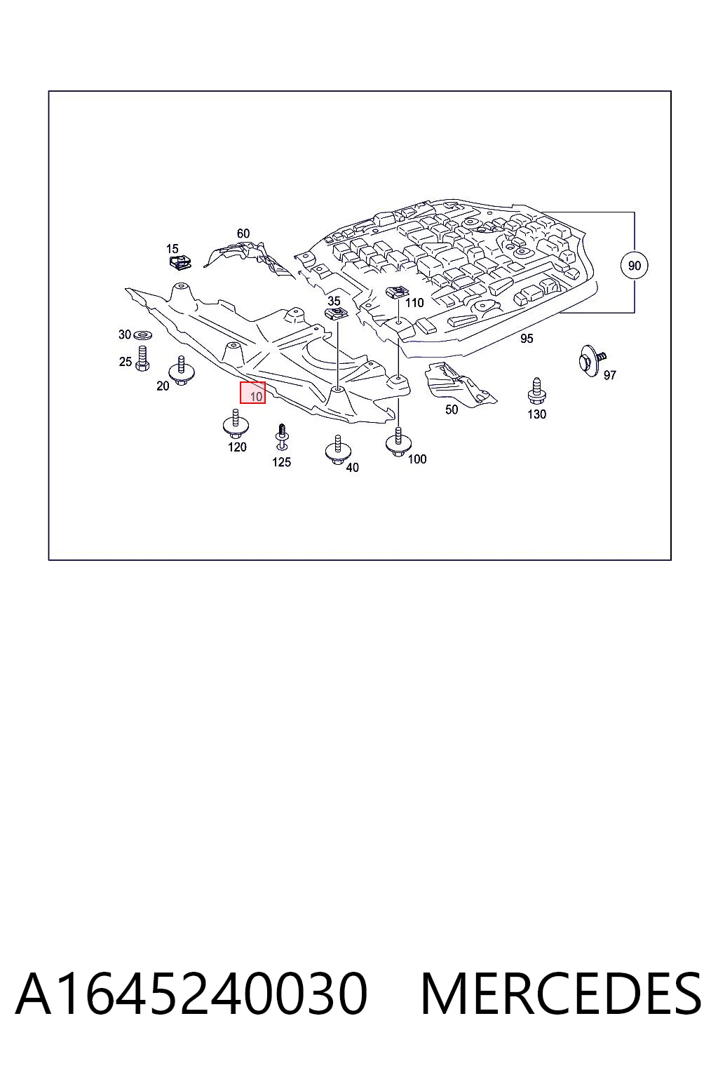 A1645240030 Mercedes