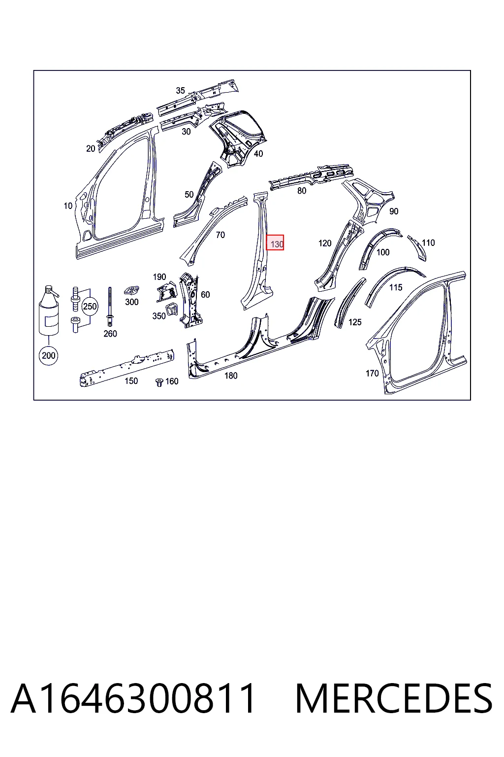 A1646300811 Mercedes