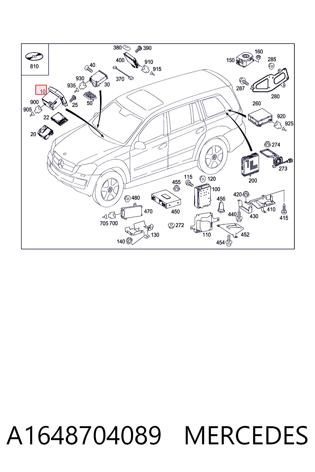 Comprar Pantalla multifunción Mercedes ML/GLE  W164 a bajo precio