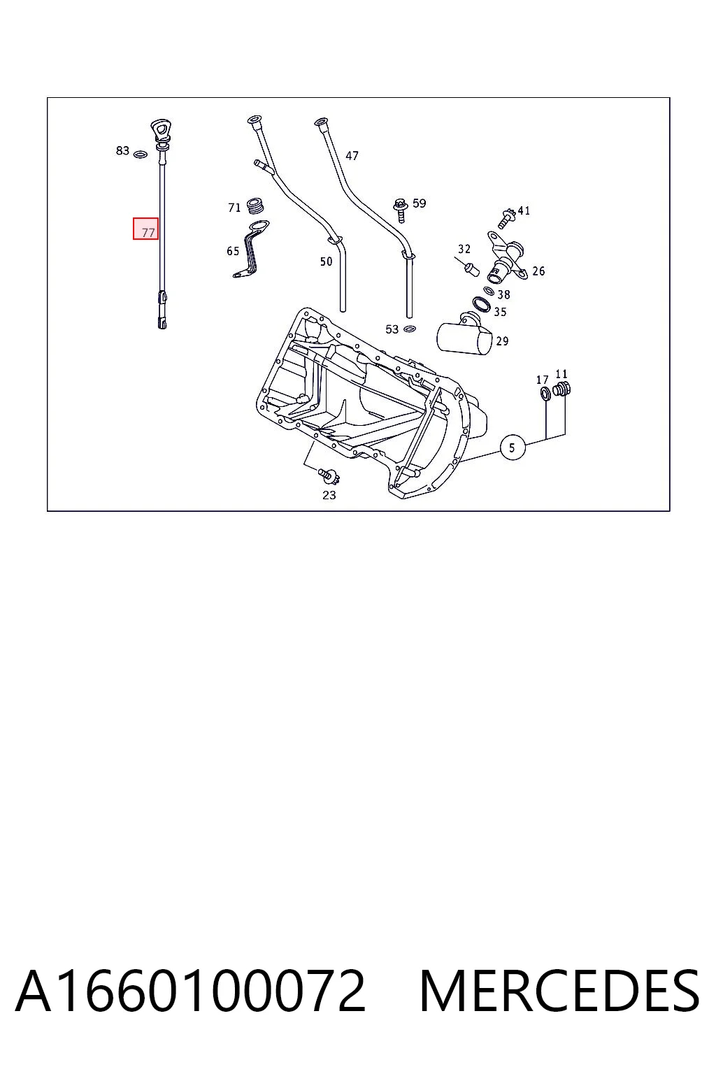 Comprar Varilla de aceite Mercedes A  W168