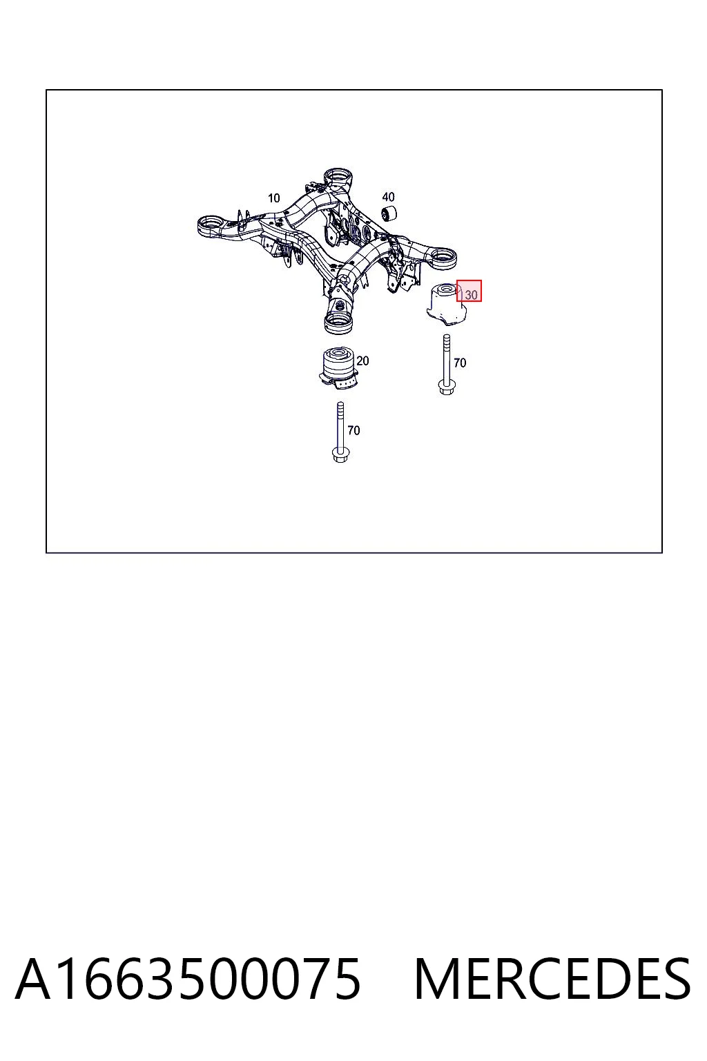 Comprar Silentblock trasero Mercedes ML/GLE  W164