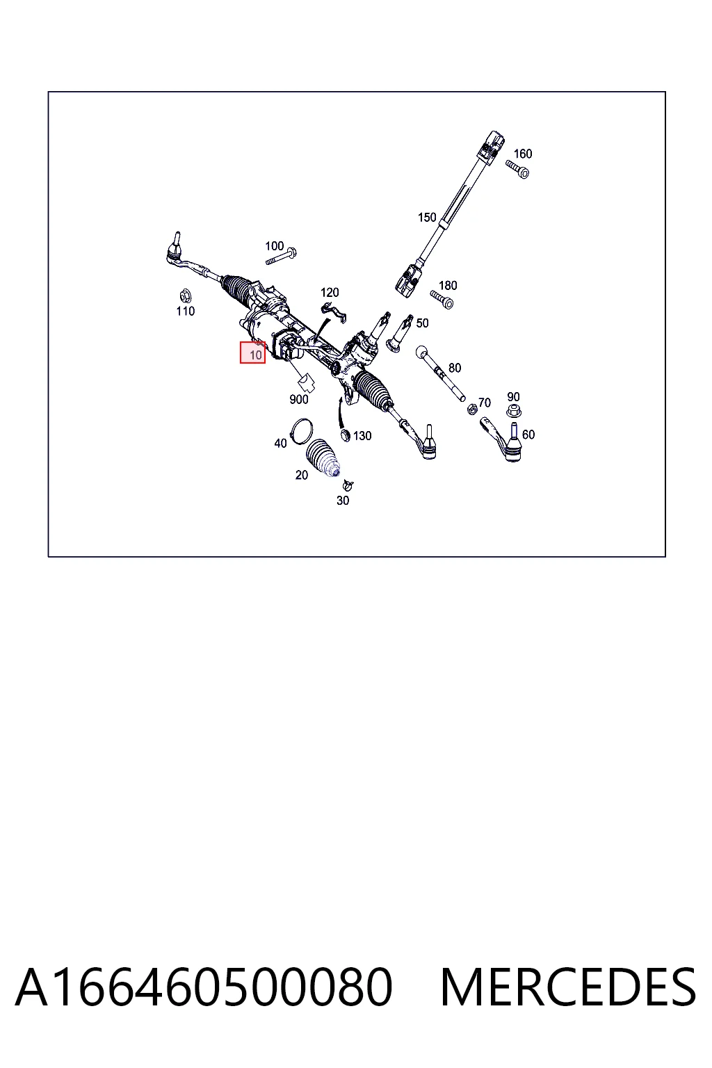 Comprar Cremallera de dirección Mercedes ML/GLE  W166 a bajo precio